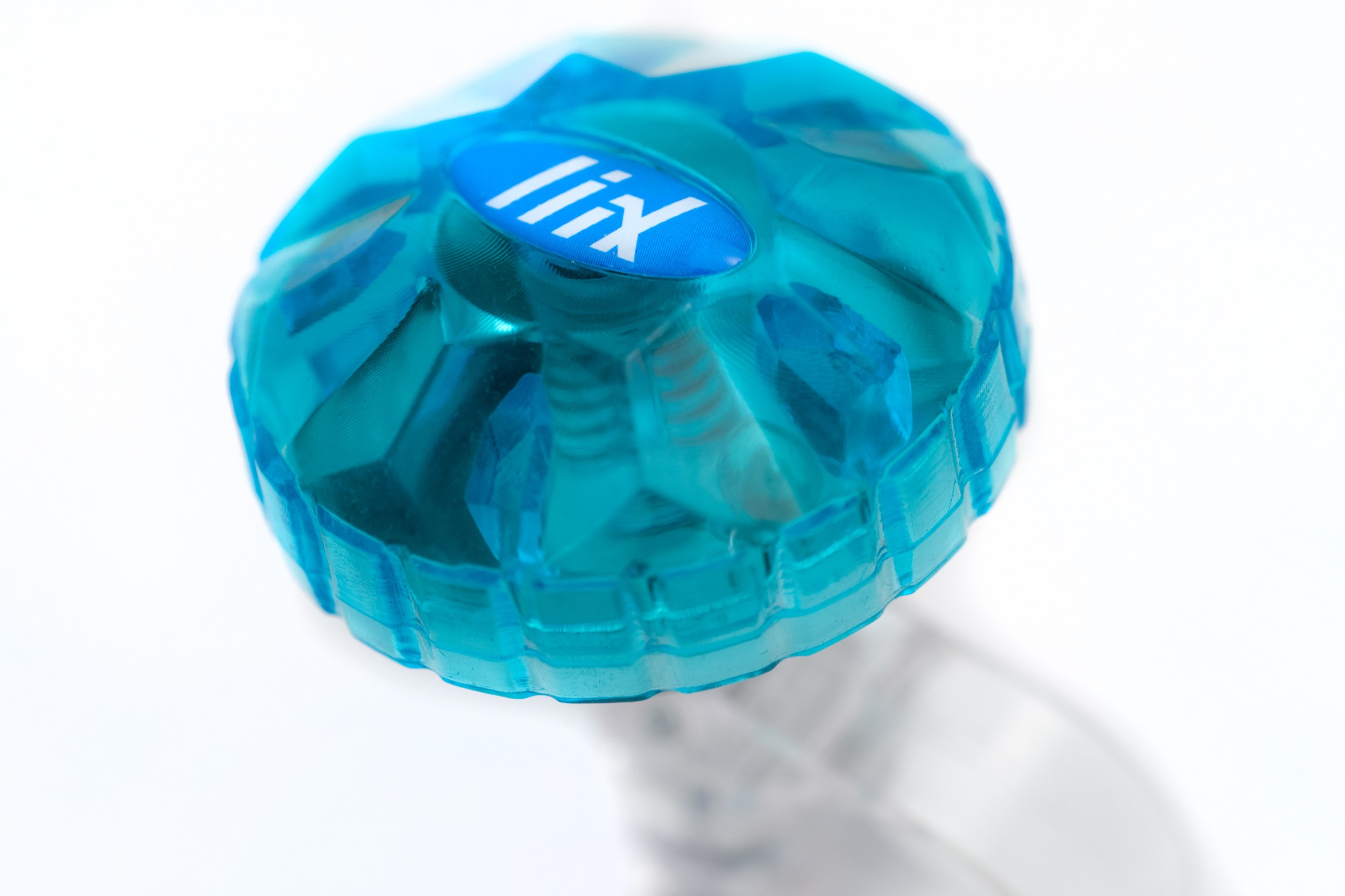 Liix Drehklingel TOKYO BELL mit transparentem Deckel blau